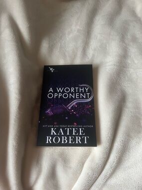 3 for $15!! Worthy Opponent by Katee Robert - Purple & Black Paperback